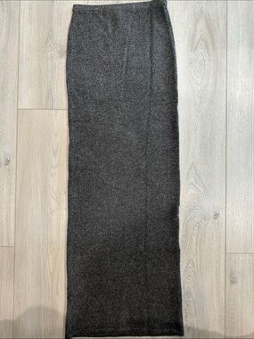 Meshki Elise knit, maxi skirt size extra small charcoal color NWT